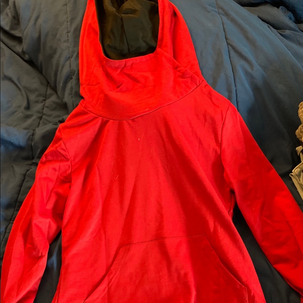 Red skull hoodie